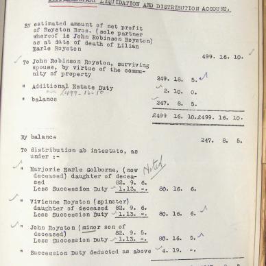 ROYSTON Lilian Earle born HEUGH died 12 January1927