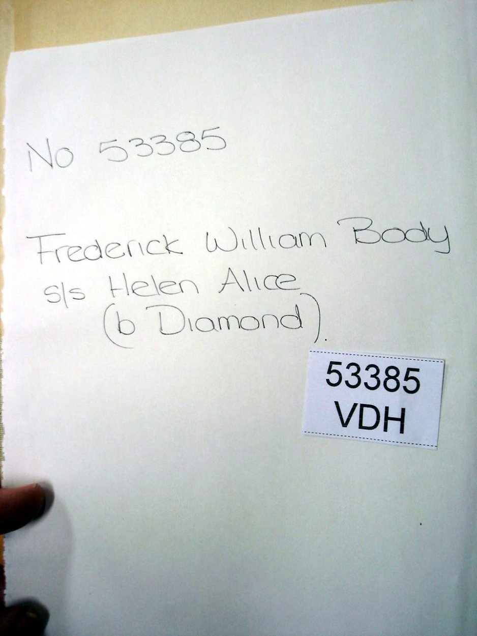 53385 BODY Frederick William c