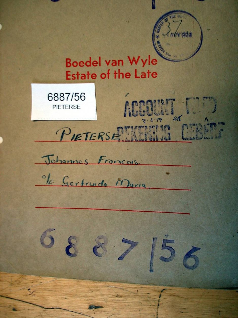 6887-56 PIETERSE Johannes Francois a