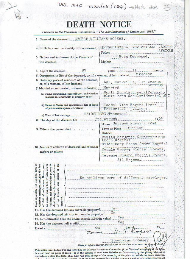 Rogers, George William TAB MHG 6735 1964