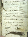 DE VILLIERS, getroud 1816