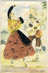 SPANISH dancer with yellow shawl