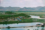Shum-Chun (or Sham Chun) River viewed from a hill at Lukmachow 